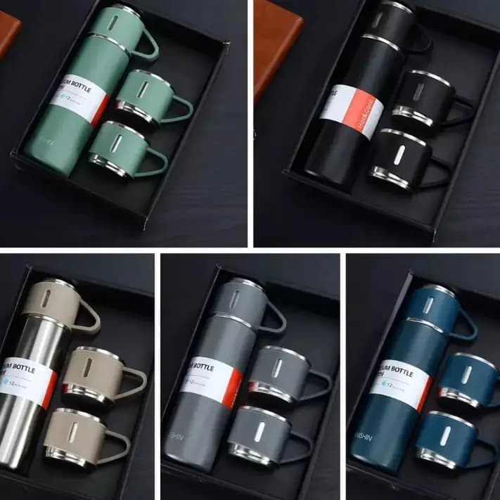 500ml High Quality Food Grade Stainless Steel Vacuum Flask Set